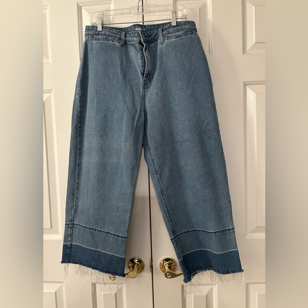 OLD NAVY Wide Leg Jeans (crop) Excellent Condition